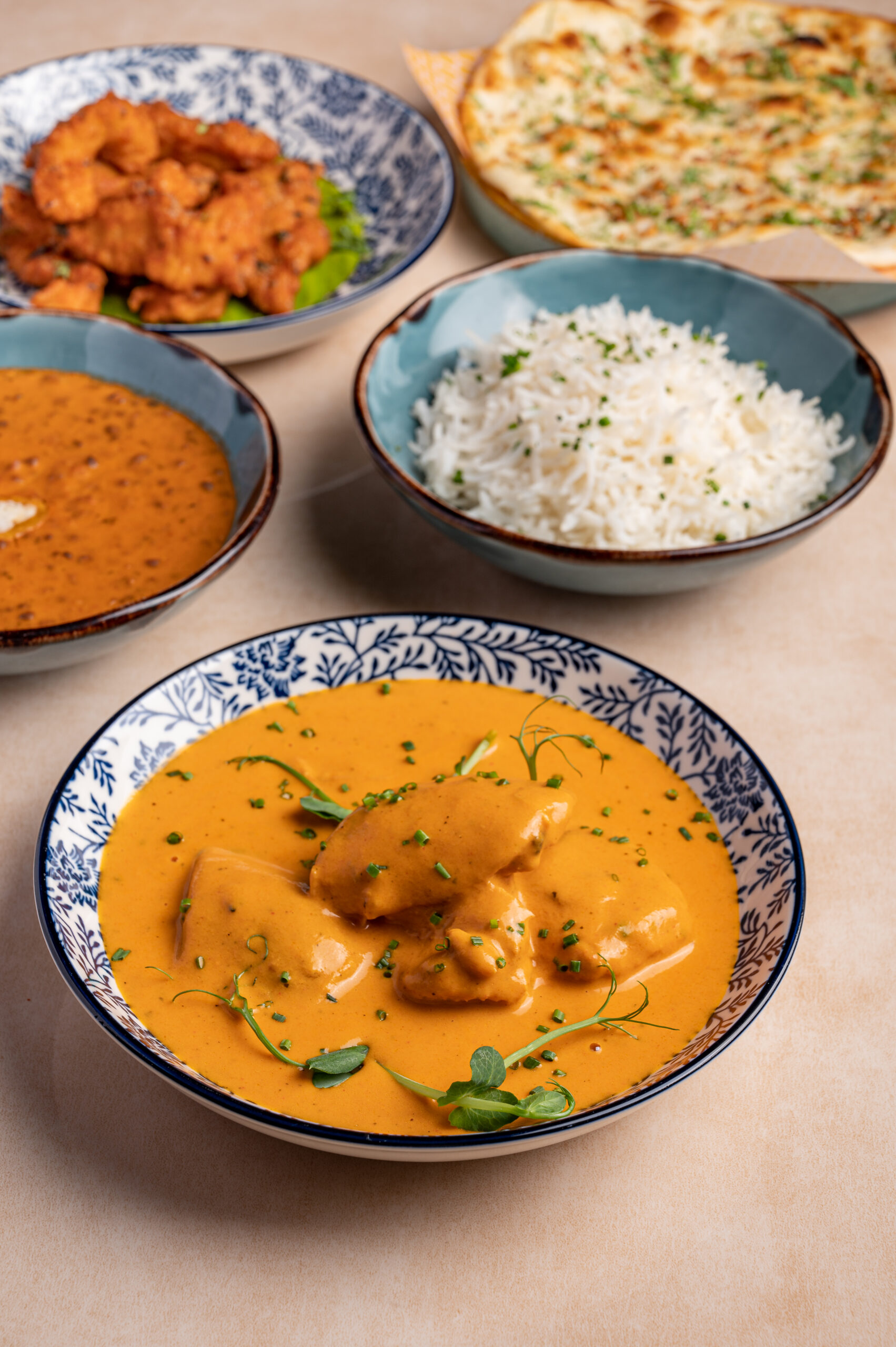 Plate full of Indian Food